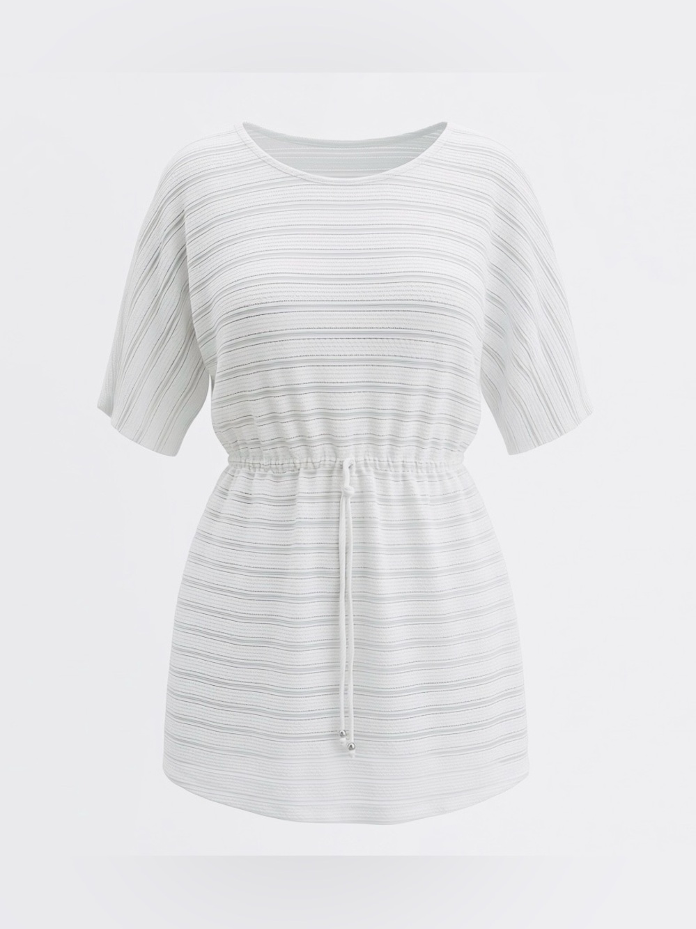 J Valdi Women’s White Swim Cover-Up Tunic - Size Small, Like New